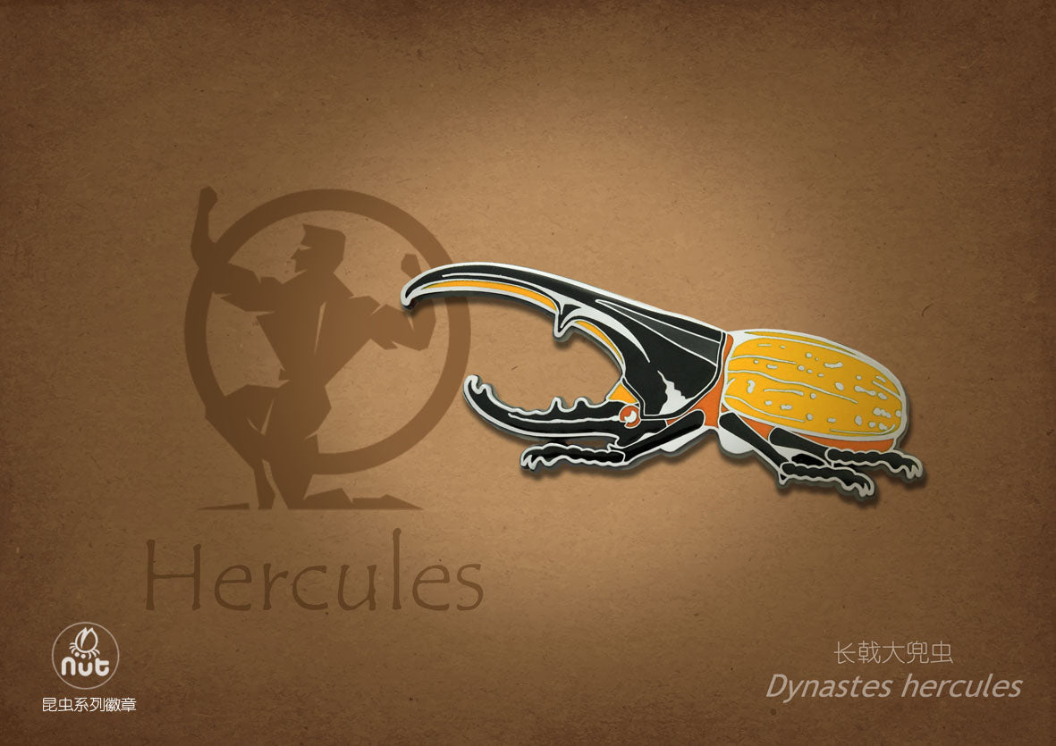 Insect Badge “The gods come down Ⅰ” Dynastes Hercules