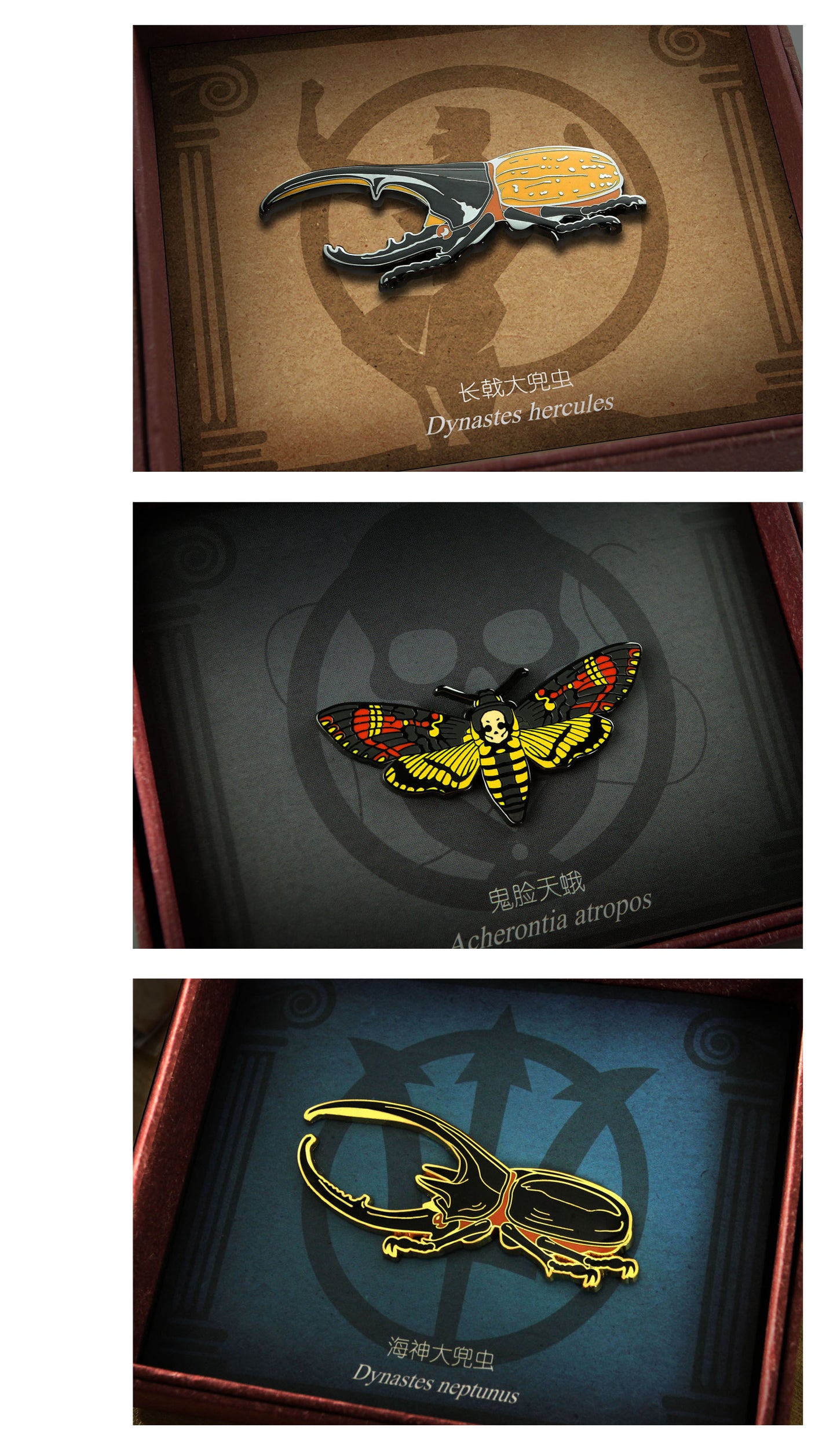 Insect Badge “The gods come down Ⅰ” Dynastes Hercules