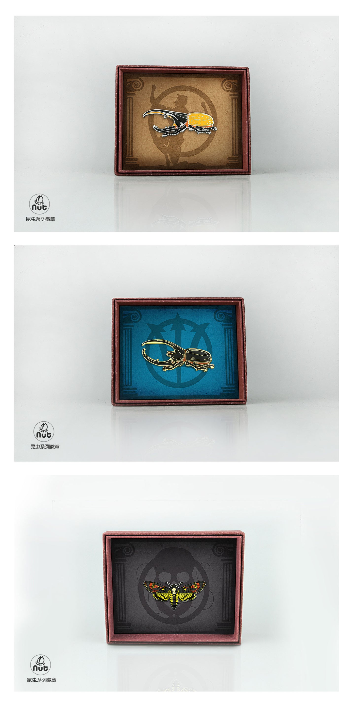 Insect Badge “The gods come down Ⅰ” Dynastes neptunus