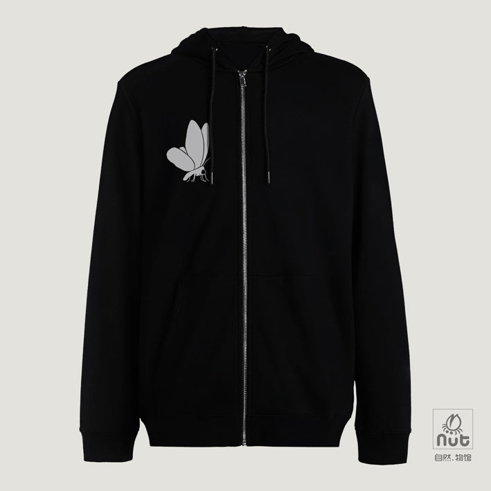 Zippered Hoodie Butterfly