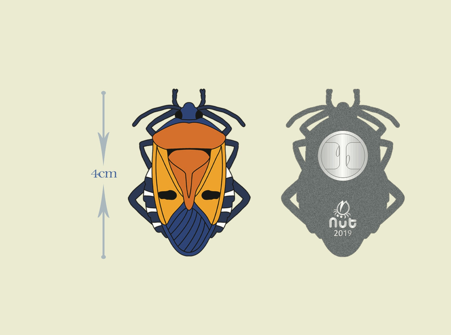 Insect Badge Catacanthus incarnates “Face bug”