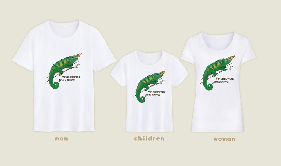 T-shirt Trioceros jacksonii