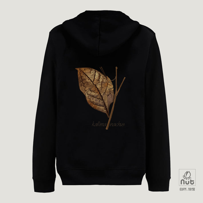 Zippered Hoodie Butterfly