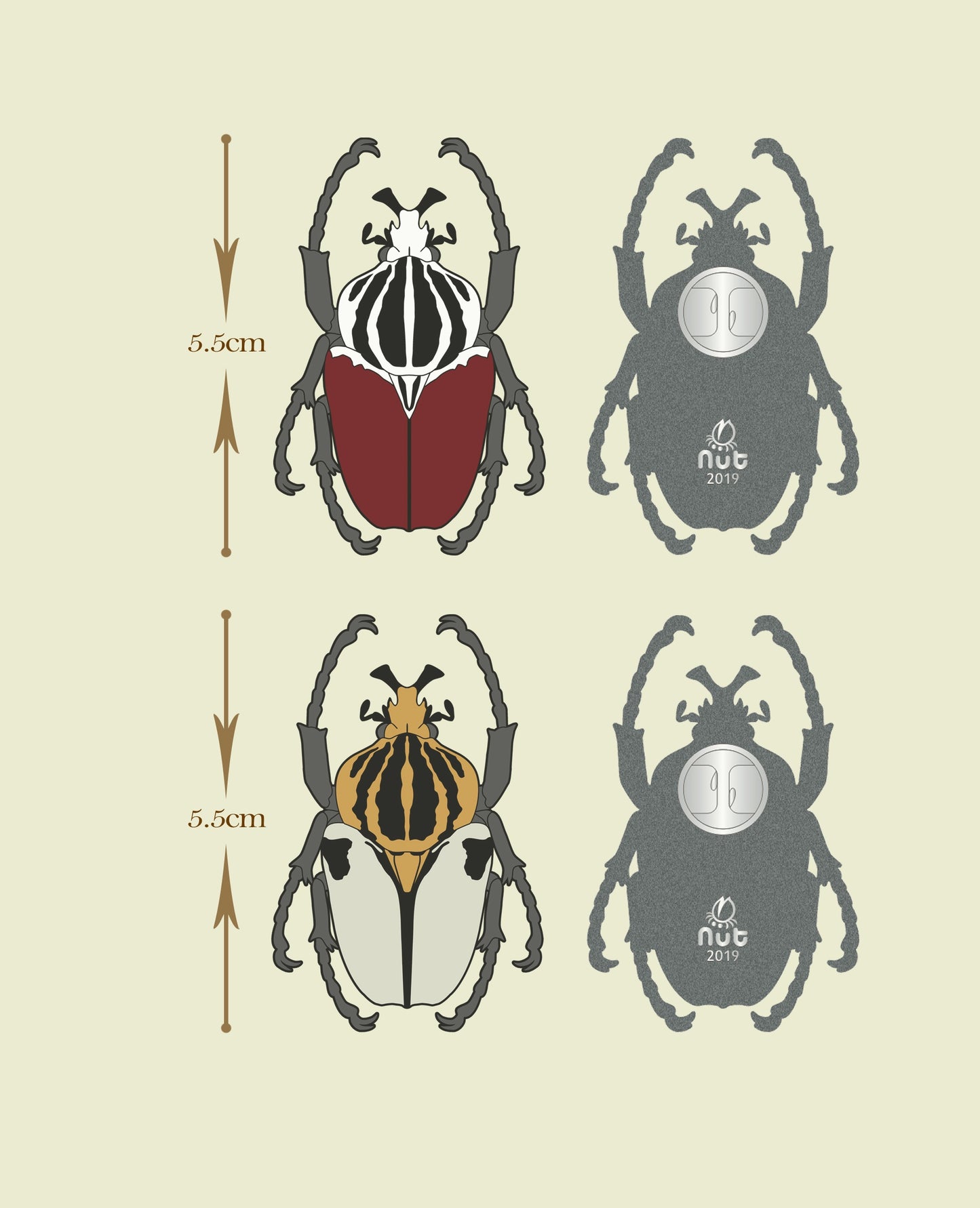 Insect Badge Goliathus goliatus