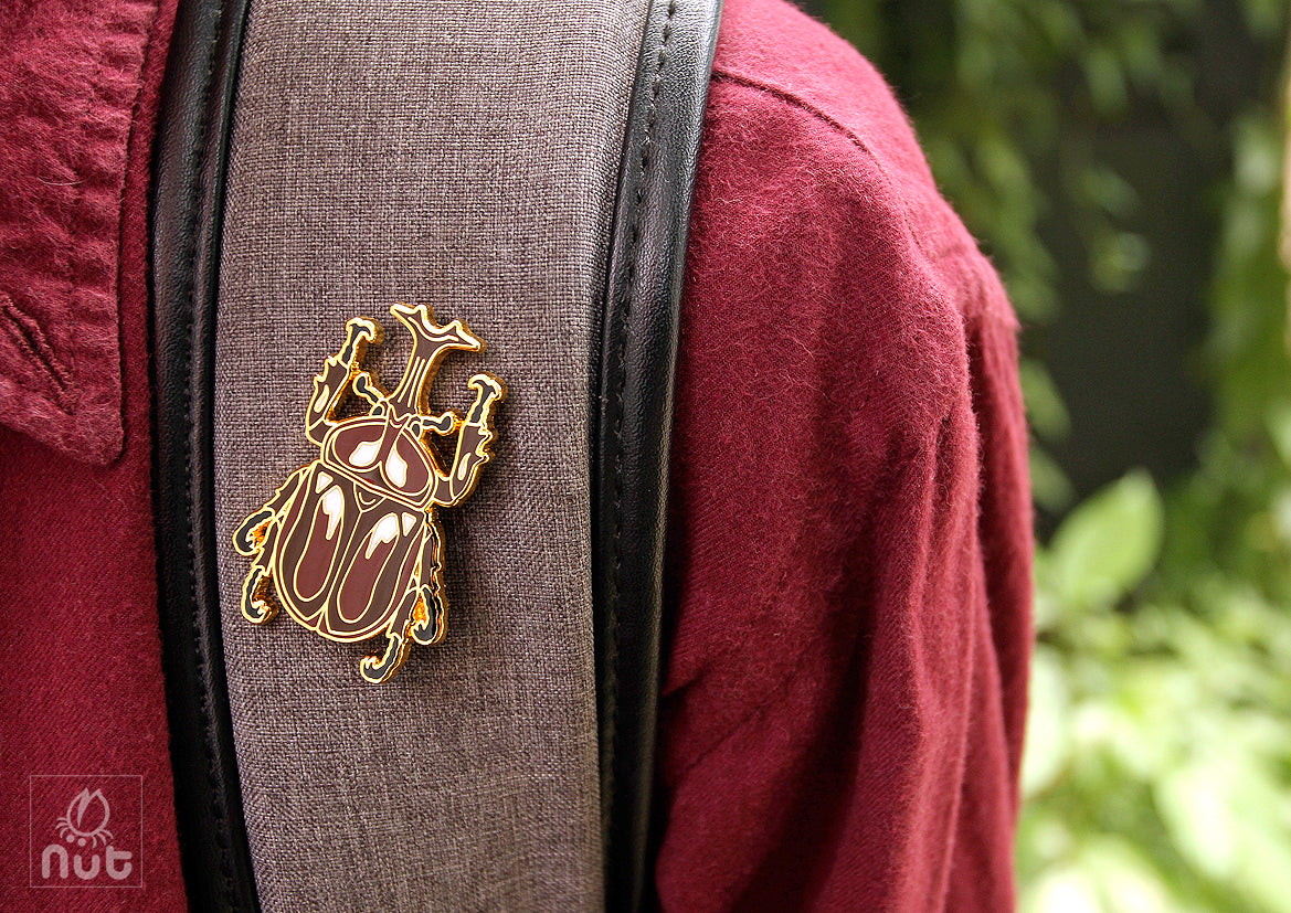 Insect Badge Allomyrina dichotoma “rhinoceros beetles”