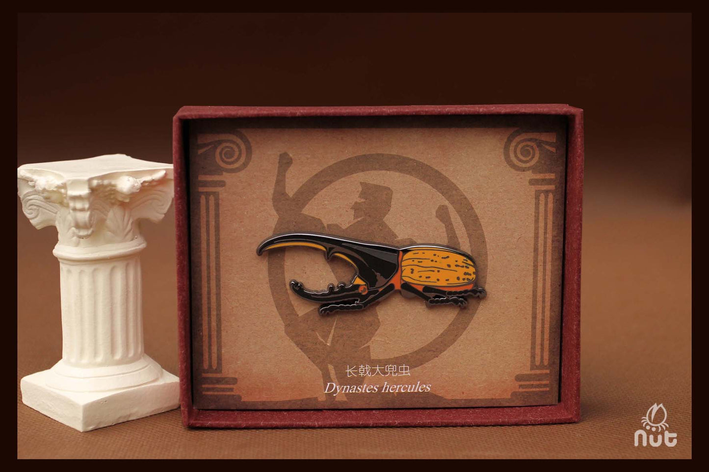 Insect Badge “The gods come down Ⅰ” Dynastes Hercules