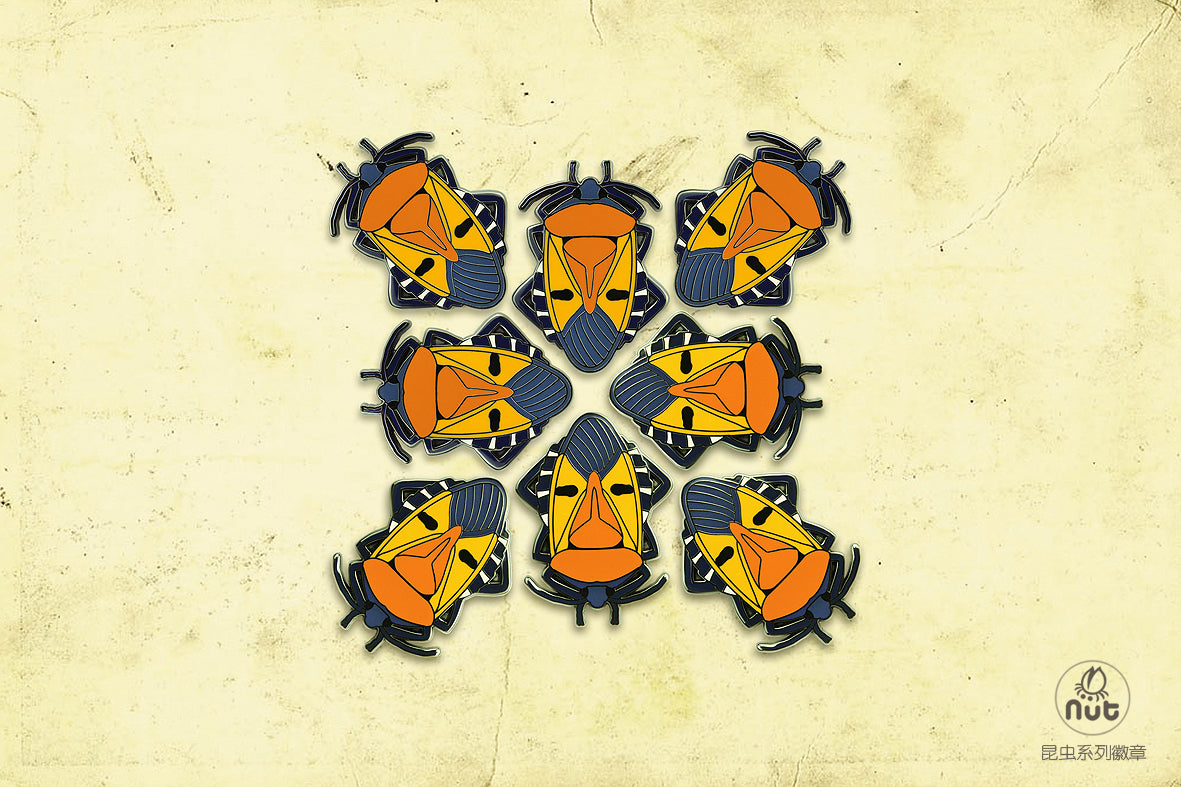 Insect Badge Catacanthus incarnates “Face bug”