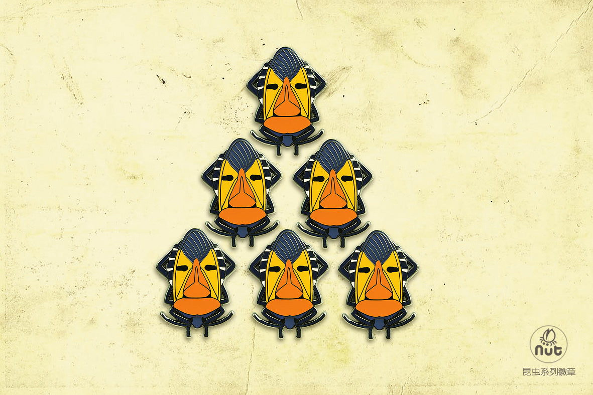Insect Badge Catacanthus incarnates “Face bug”