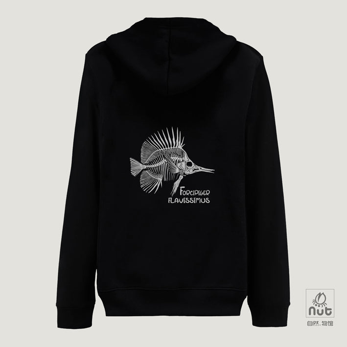 Zippered Hoodie Skeleton