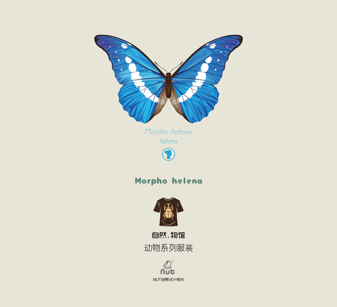 T-shirt Morpho helena