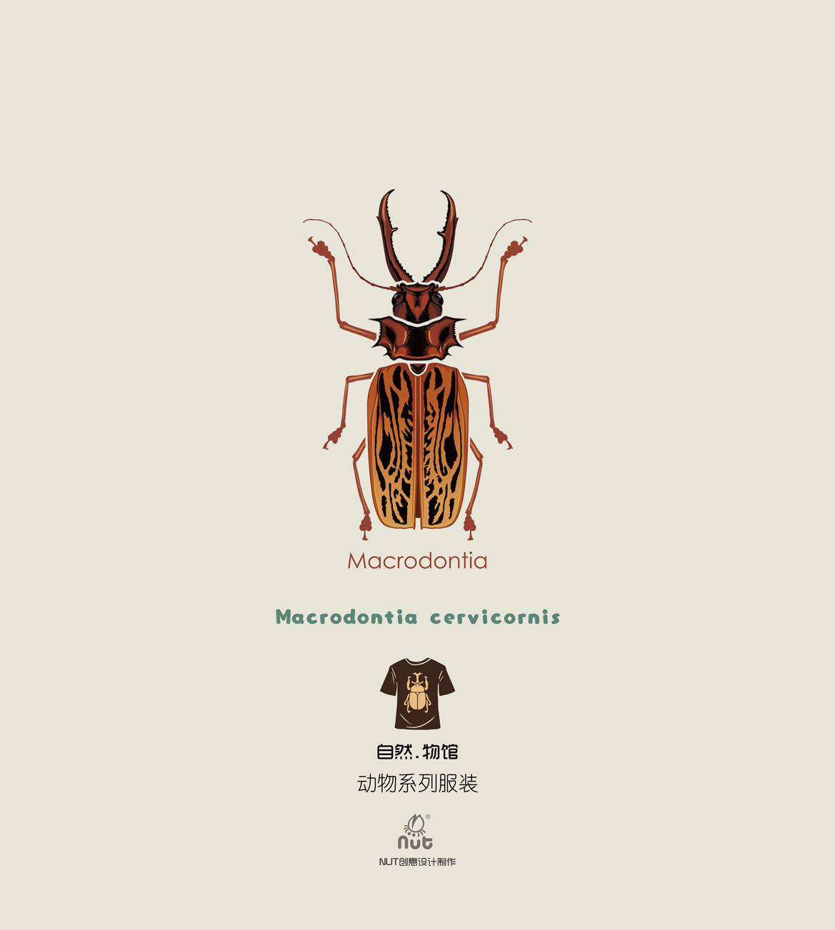 T-shirt Macrodontia cervicornis “Long-toothed Longhorn”