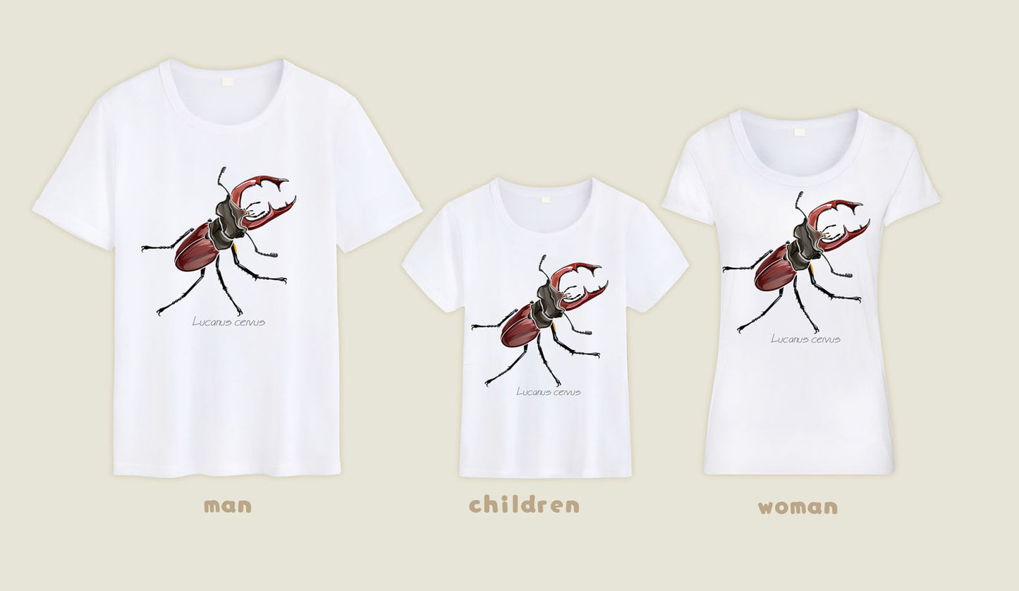 T-shirt Lucanus cervus cervus