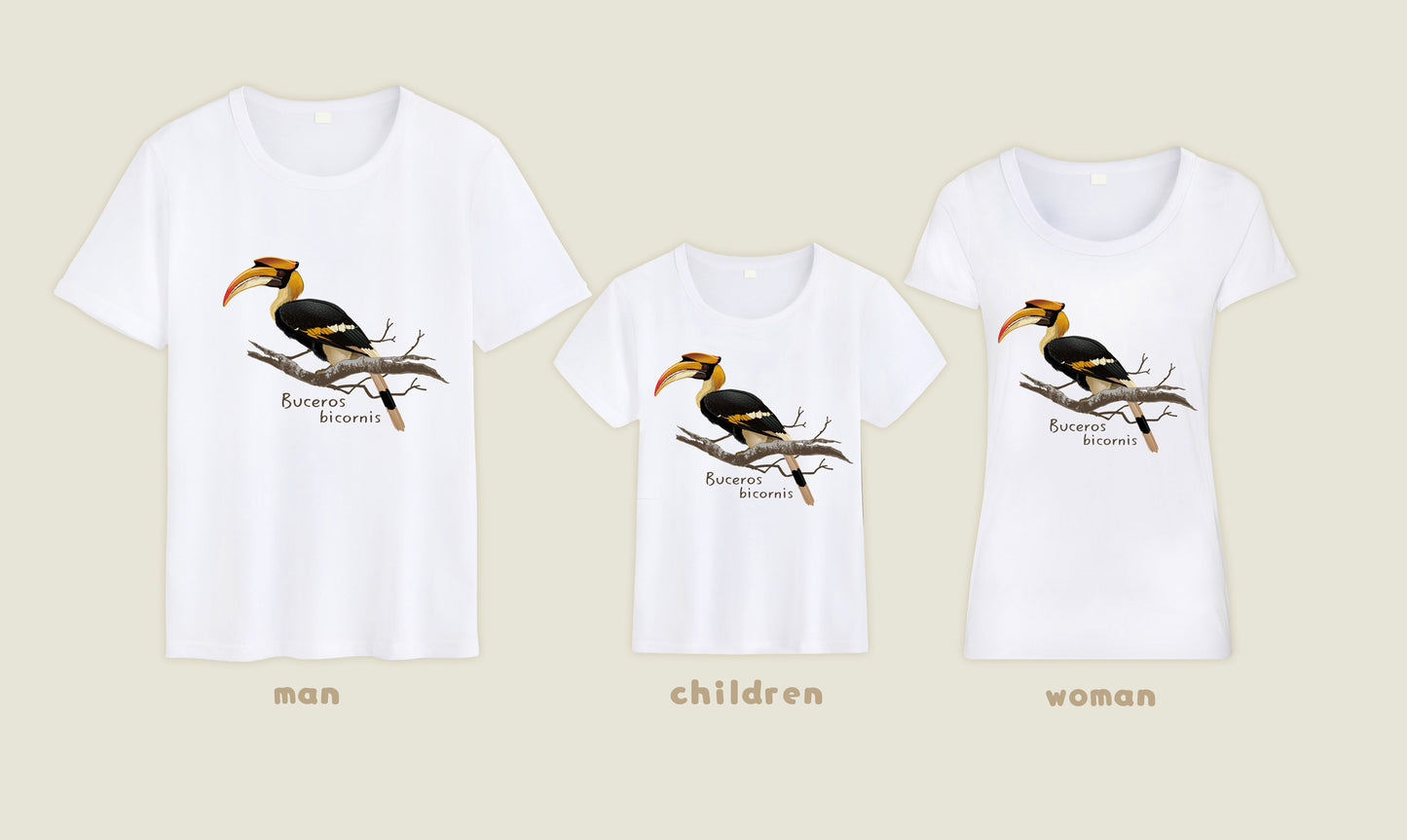 T-shirt Buceros bicornis
