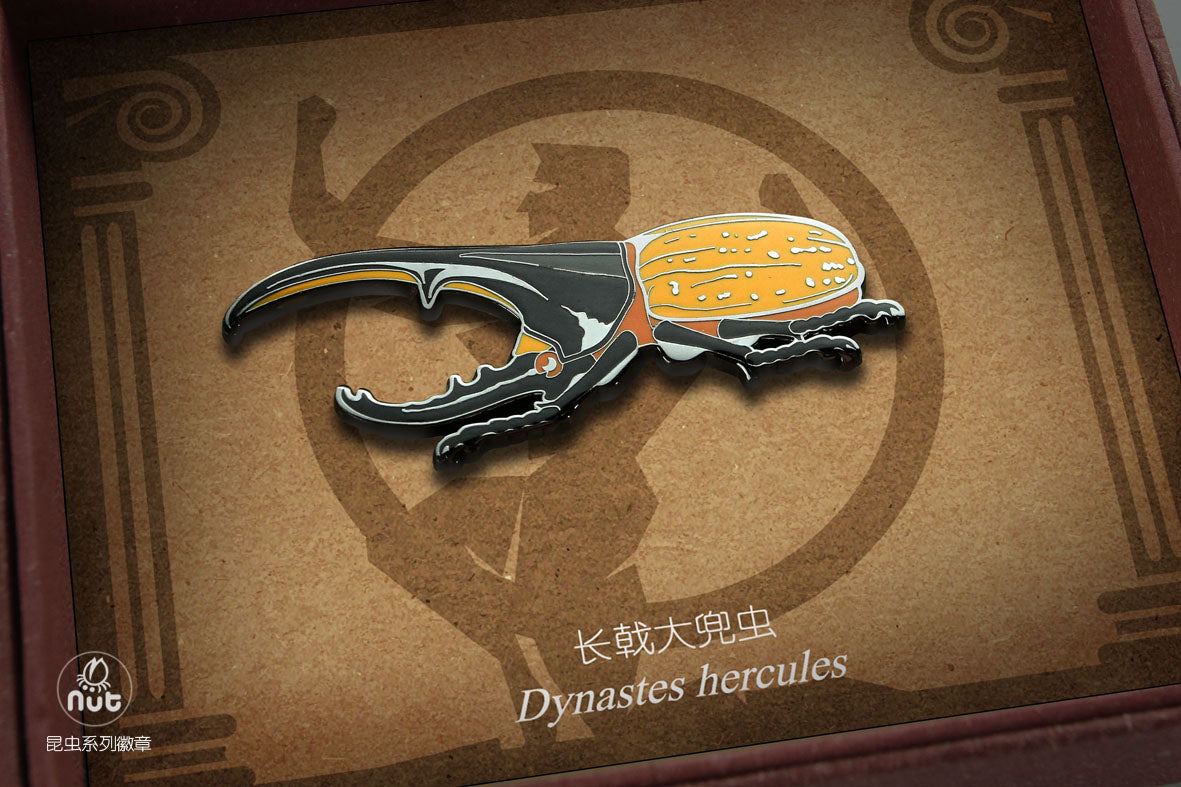 Insect Badge  “The gods come down Ⅰ”  Dynastes Hercules