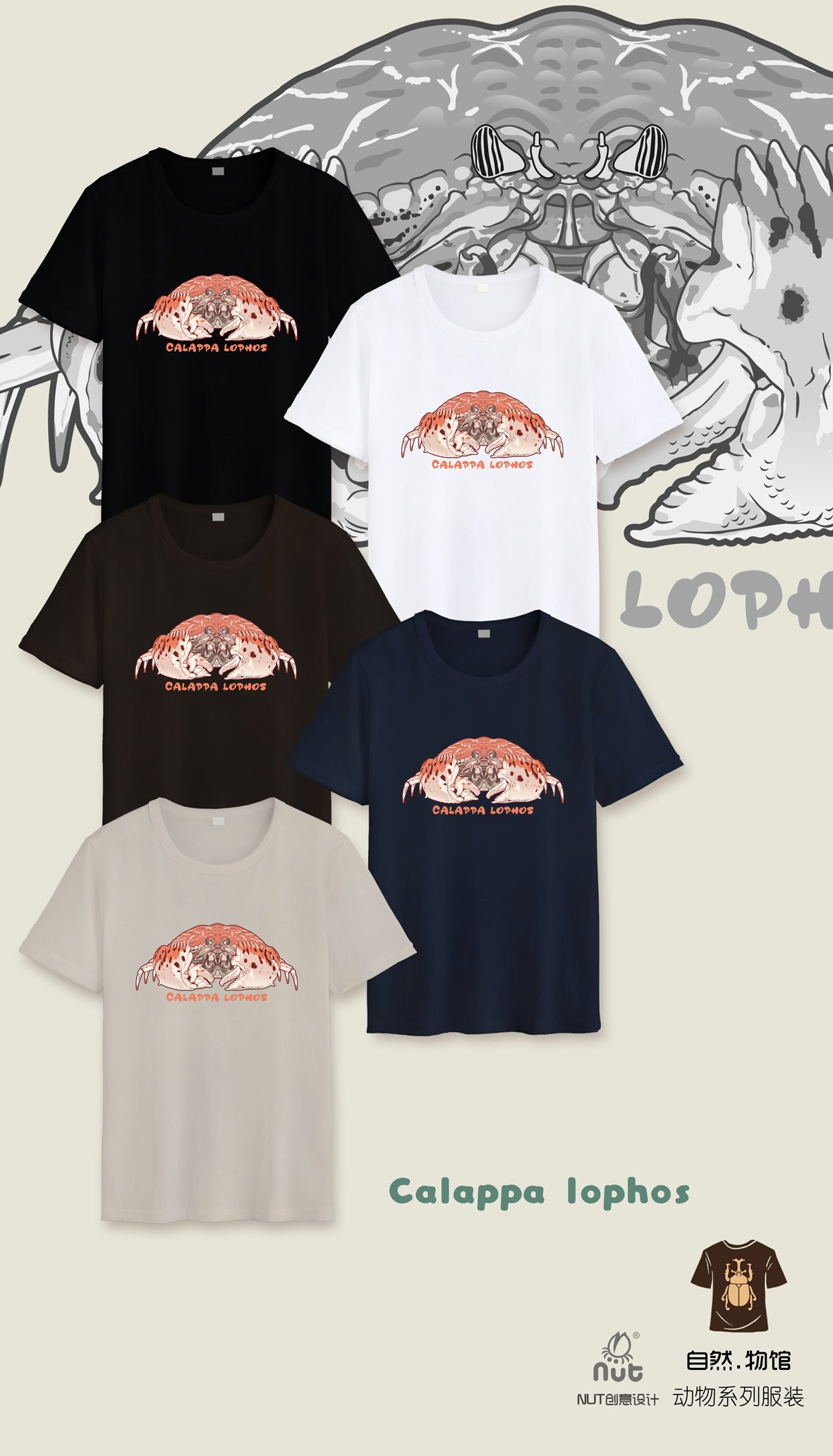 T-shirt Calappa lophos