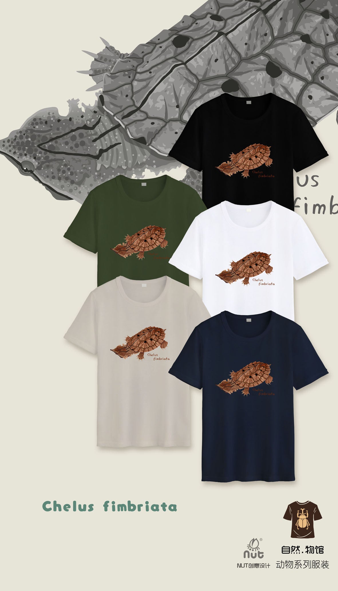 T-shirt Chelus fimbriata