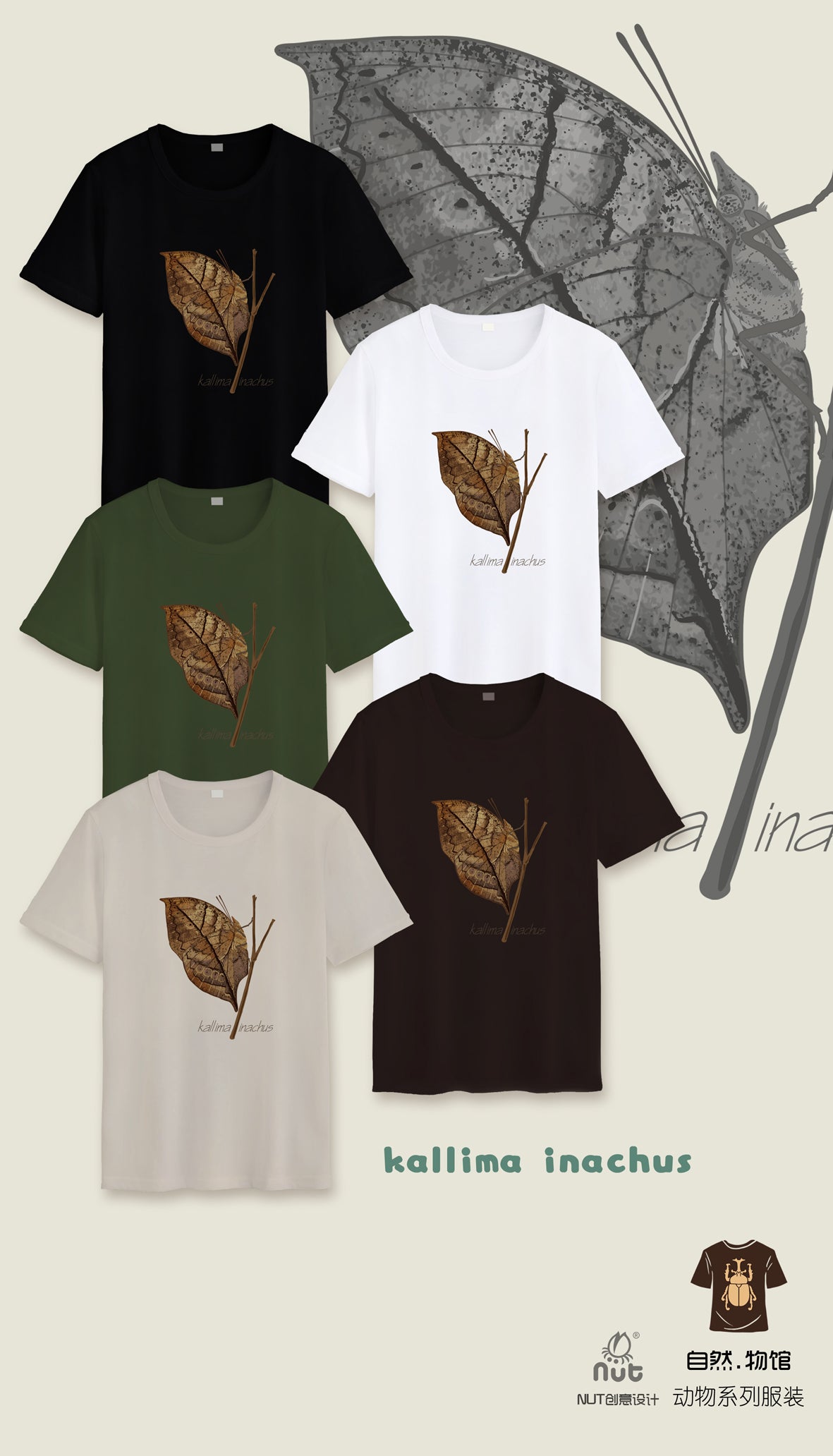 T-shirt Kallima inachus
