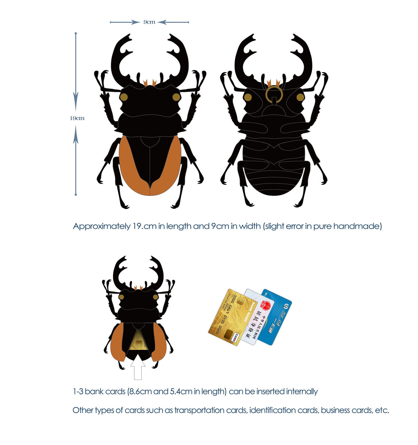 Odontolabis curvera Card Holder